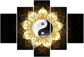 Tablou - Yin-Yan de aur (150x105 cm)
