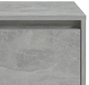 Noptiera, gri beton, 45x34x44,5 cm, PAL 1, Gri beton