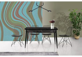 Set de scaune de sufragerie Tivoli Black, 2 bucăți