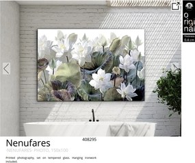 Tablou de perete decorativ Nenufares, 150x100cm