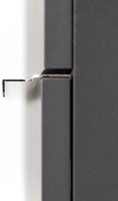 Mobilier complet de baie Vario Trim 80 antracit-antracit