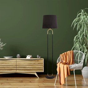Lampadar, Lampa de podea decorativa design elegant Jazz negru