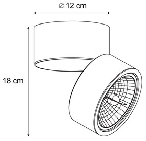 Spotlight modern plafon bej G9 rotund, reglabil și orientabil - Go Nine