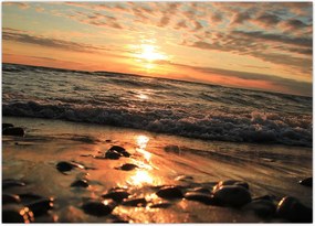 Tablou - Apus de soare, ocean (70x50 cm)