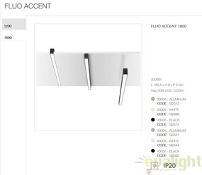 Lustra LED profesionala 30W 3000K FLUO ACCENT 1800 alba 192499