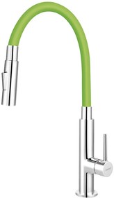 Baterie Ferro Zumba Slim 2F cu pipa flexibila, 2 functii de jet, verde