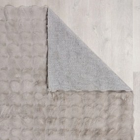 Blană gri deschis sintetică 160x230 cm Waffle Faux Fur – Flair Rugs