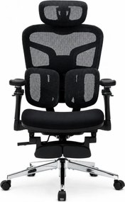 RESIGILAT- DeluxStar T9 FOAM Premium – Scaun ergonomic, Cotiere 6D, Suport Lombar Adaptiv, Spătar Reglabil pe Înaltime în 5 pozitii, Mecanism Înclinare/Blocare, Șezut buretat, Negru