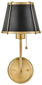 Lampă de perete Hinkley HK-CLARKE1-BR-BK CLARKE 1xE27/40W/230V alamă/negru