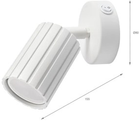 Brilagi - Aplică spot de perete CRISPINA 1xGU10/10W/230V albă