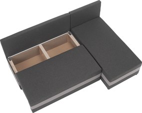 Set de canapea universal, gri/gri deschis, PAGI COLţ UNI