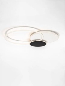 Lustra LED aplicata stil modern RUBIC alb negru