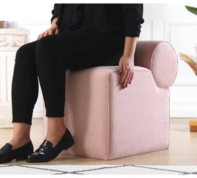 Taburet TIKI, 47 x 45 cm, roz