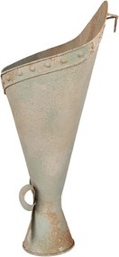 Suport pentru ghiveci, de perete, din metal, aspect vintage, Florine