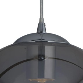 Lustra / Pendul design modern 35cm Balls crom / fumuriu 1635SM SRT