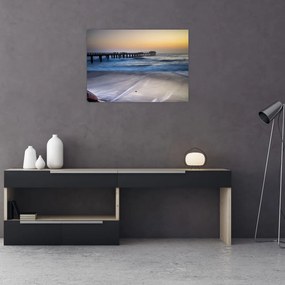 Tablou pe sticlă cu port în Namibia (70x50 cm)