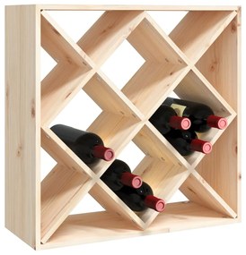 Dulap de vinuri, 62x25x62 cm, lemn masiv de pin