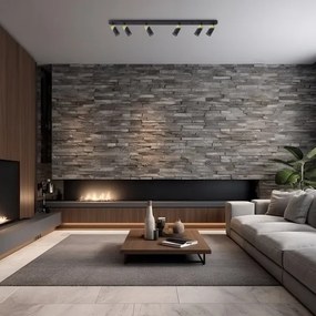 Spot NEO 6xGU10/8W/230V negru/auriu