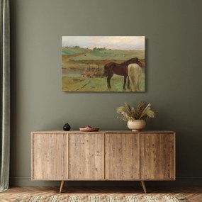 Tablou - Edgar Degas, Horses in a Meadow, reproducere (90x60 cm)