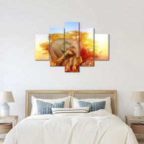 Tablou - Animale africane (150x105 cm)