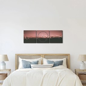 Tablou abstract (cu ceas) (90x30 cm)
