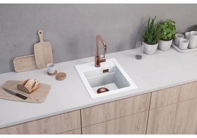 Chiuvetă de bucătărie ALVEUS 1139079 ATROX 50x40 cm alb