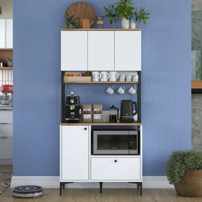 Dulap Jesy Walnut and White