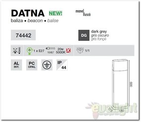 Stalp exterior IP44 Datna 74442