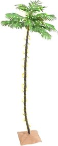 vidaXL Palmier cu LED, 192 LED-uri alb calde, 300 cm