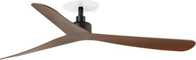 Ventilator tavan incastrabil cu telecomanda ROCKER M negru/nuc