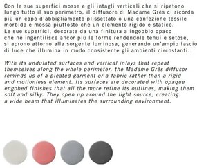 Pendul ceramic design italian realizat manual MADAME GRES Small
