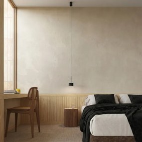 Sollux SL.2677 - Lustră suspendată pe cablu AURA 1xGX53/10W/230V neagră