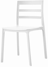 Scaun din plastic alb ELBA