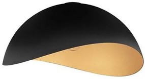 Lustra aplicata design decorativ OPSI negru/auriu D-50cm