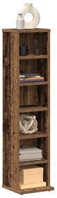 vidaXL Dulap CD-uri, lemn vechi, 21x20x88 cm, lemn compozit