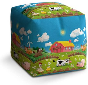 Taburet Cube farm, colorat