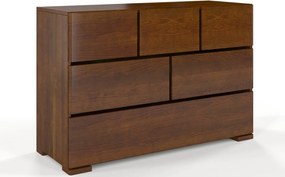 Comodă lemn masiv TerraCraft Pin 3+2+1 Sertare, 120 × 45 × 81 cm - Natural