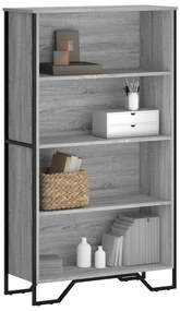 vidaXL Bibliotecă, gri sonoma, 80x31x137,5 cm, lemn prelucrat