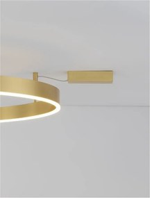 Lustra/Plafoniera LED dimabila design circular MOTIF bronz 100cm