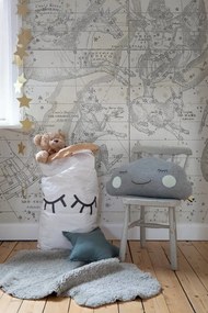 Fototapet, Star Map, White, Rebel Walls