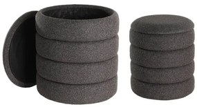 SET 2x taburet Eglo 424124 AMPAHAKA d. 33,5/40 cm negru