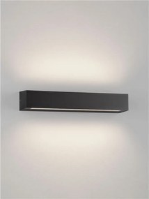 Aplica exterior neagra liniara 38cm IP65 LED CCT PRISMATIC