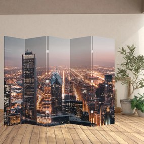 Paravan - metropolă luminată (210x170 cm)