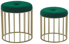 Set 2 buc. taburete LOCK (stofă) (verde). 1019127