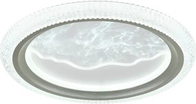 Globo 48494-28 - Plafonieră LED ODESSA, 28W, 230V, Ø 39,5 cm, argintie