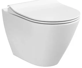 Toaletă suspendată cu colac Cersanit K701-104 CITY OVAL ceramică/alb