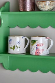Set de 2 cani din ceramică lucrate manual, multicolor, Ø10cm, "Camilla"