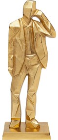 Figurina decorativa aurie Standing Man 23x62 cm