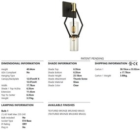 Aplica de perete design modern RAEF small