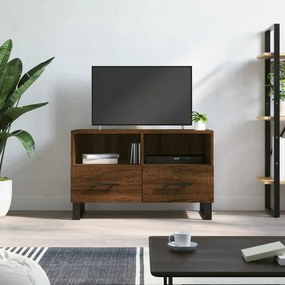 829003 vidaXL Comodă TV, stejar maro, 80x36x50 cm, lemn prelucrat